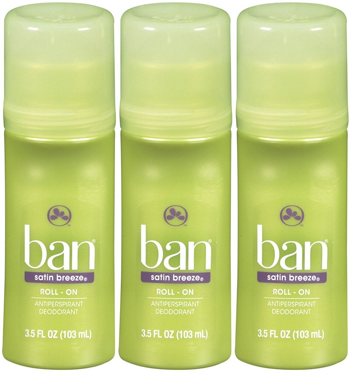 Ban Anti-Perspirant Deodorant Original Roll-On Satin Breeze 3.50 oz (Pack of 3) Beauty and Personal Care Ban