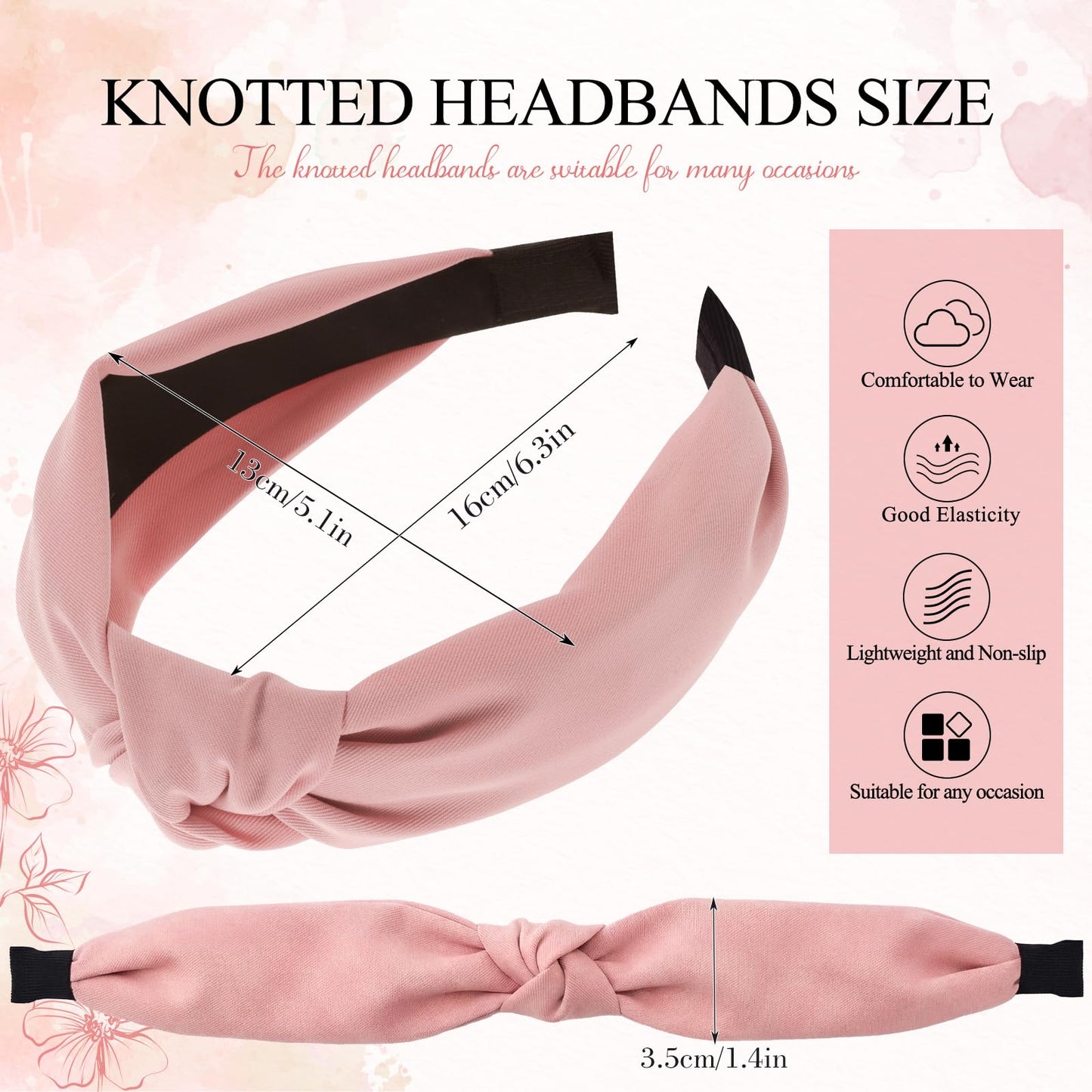 obeoby 8 Pack Knotted Headbands, Teacher Headbands for Women Beauty and Personal Care obeoby