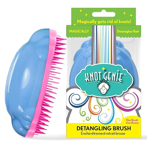 Knot Genie Detangling Hair Brush for Kids (Mystical Cloud) | Perfect Detangling Brush for Curly Hair, Gently Separate Tangles, Leaves Hair Smooth Beauty & Personal Care Knot Genie