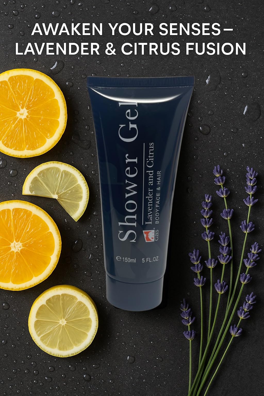 G.B.S Lavender & Citrus Shower Gel & Body Soap Wash Scalp Scrubber Shampoo Brush Set for Men and Women for Daily Use 3 in 1 For Body, Face, Hair Beauty & Personal Care G.B.S