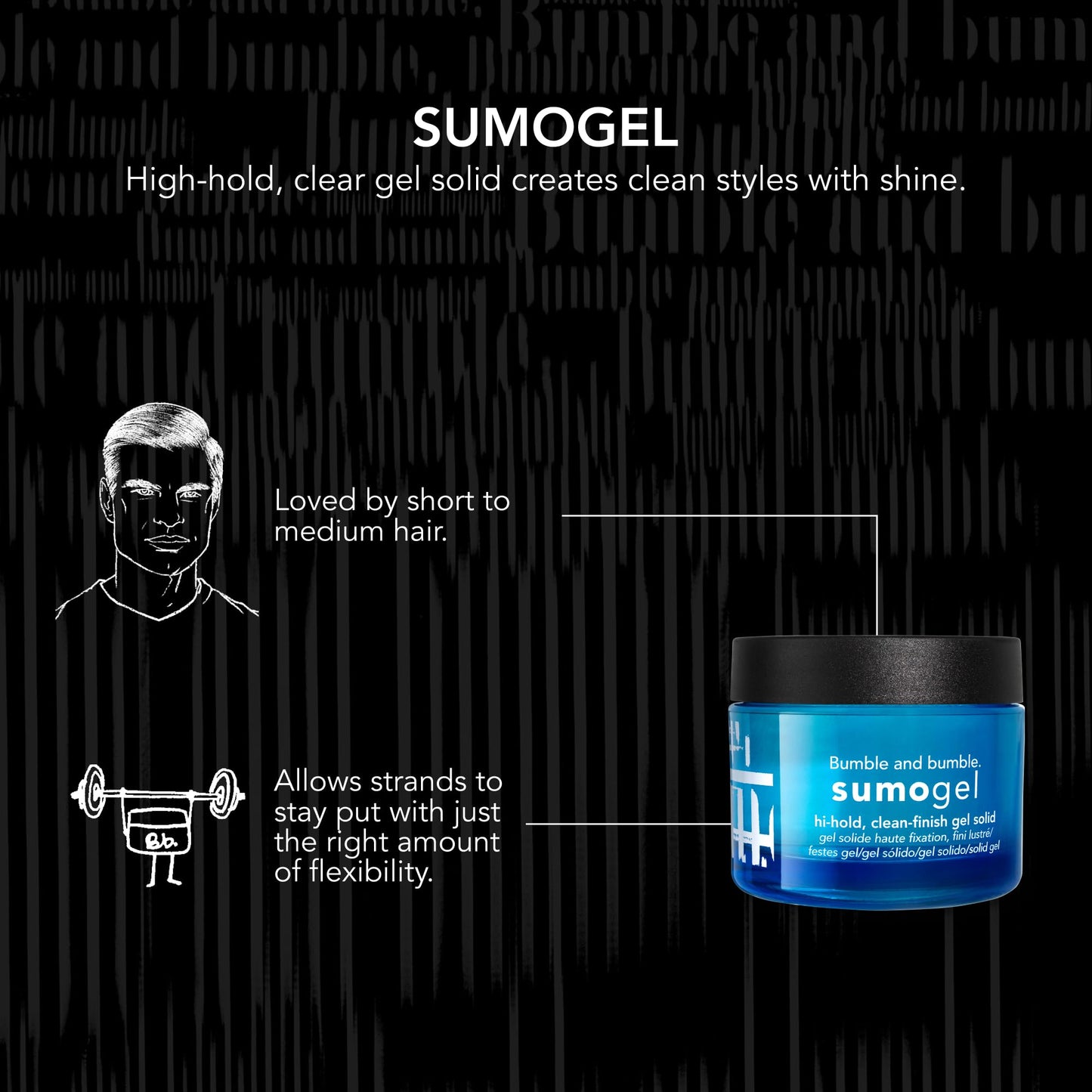 Bumble and bumble. Sumogel Hi-Hold Styling Hair Gel | Strong Hold + Hi-shine Finish | Straight to Coily, 1.5 Ounce Beauty & Personal Care Bumble and bumble.