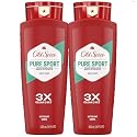 Old Spice Refreshing Body Wash for Men, High Endurance, 3X Defense, 24/7 Shower Fresh with Long Lasting Scent, Pure Sport Scent, 24 oz (Pack of 2) Beauty & Personal Care Old Spice