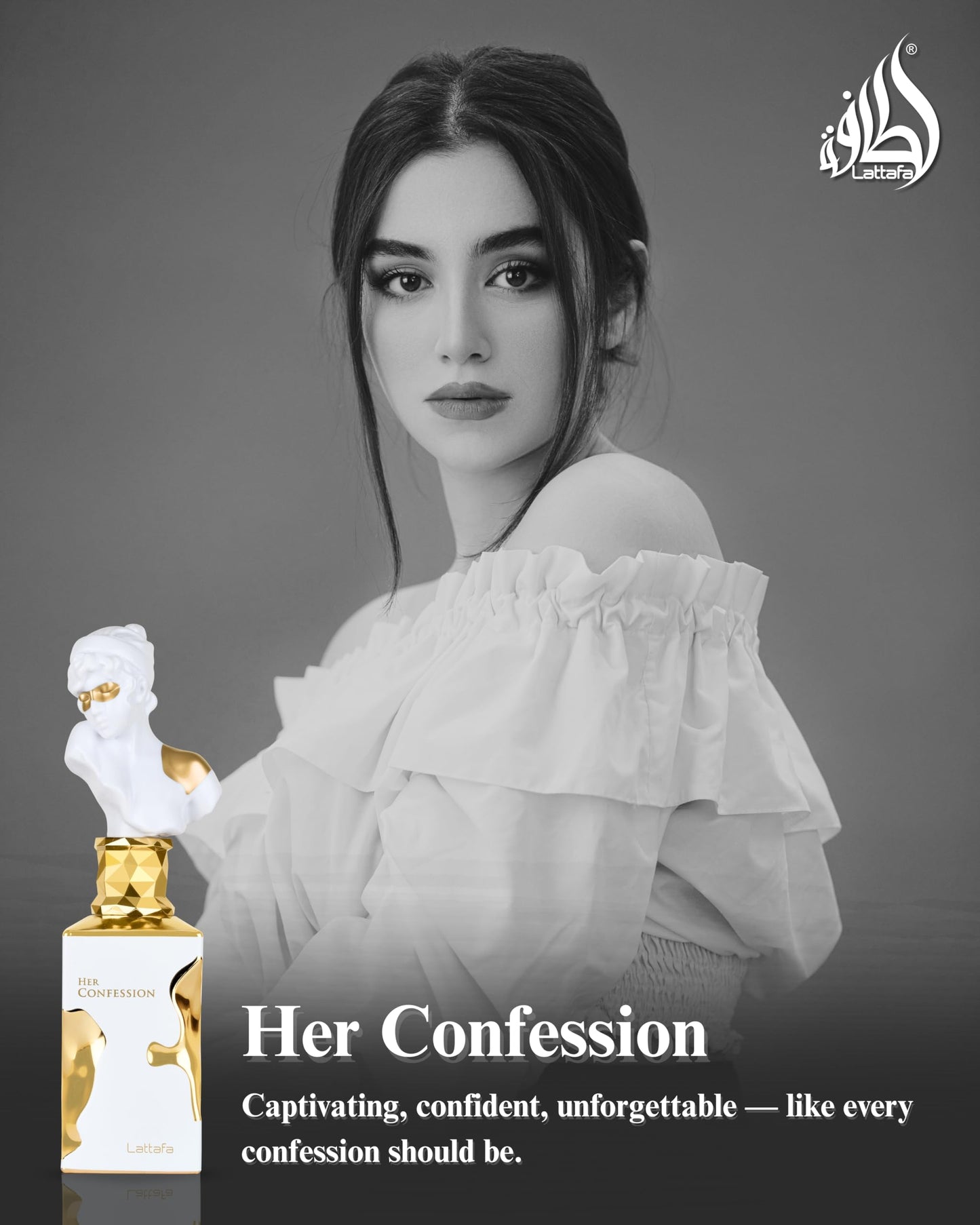 Lattafa Her Confession - Vanilla, Floral, Amber, Musk - Eau de Parfum Long-Lasting Fragrance for Women, 3.40 Ounce / 100 ml Beauty and Personal Care Lattafa