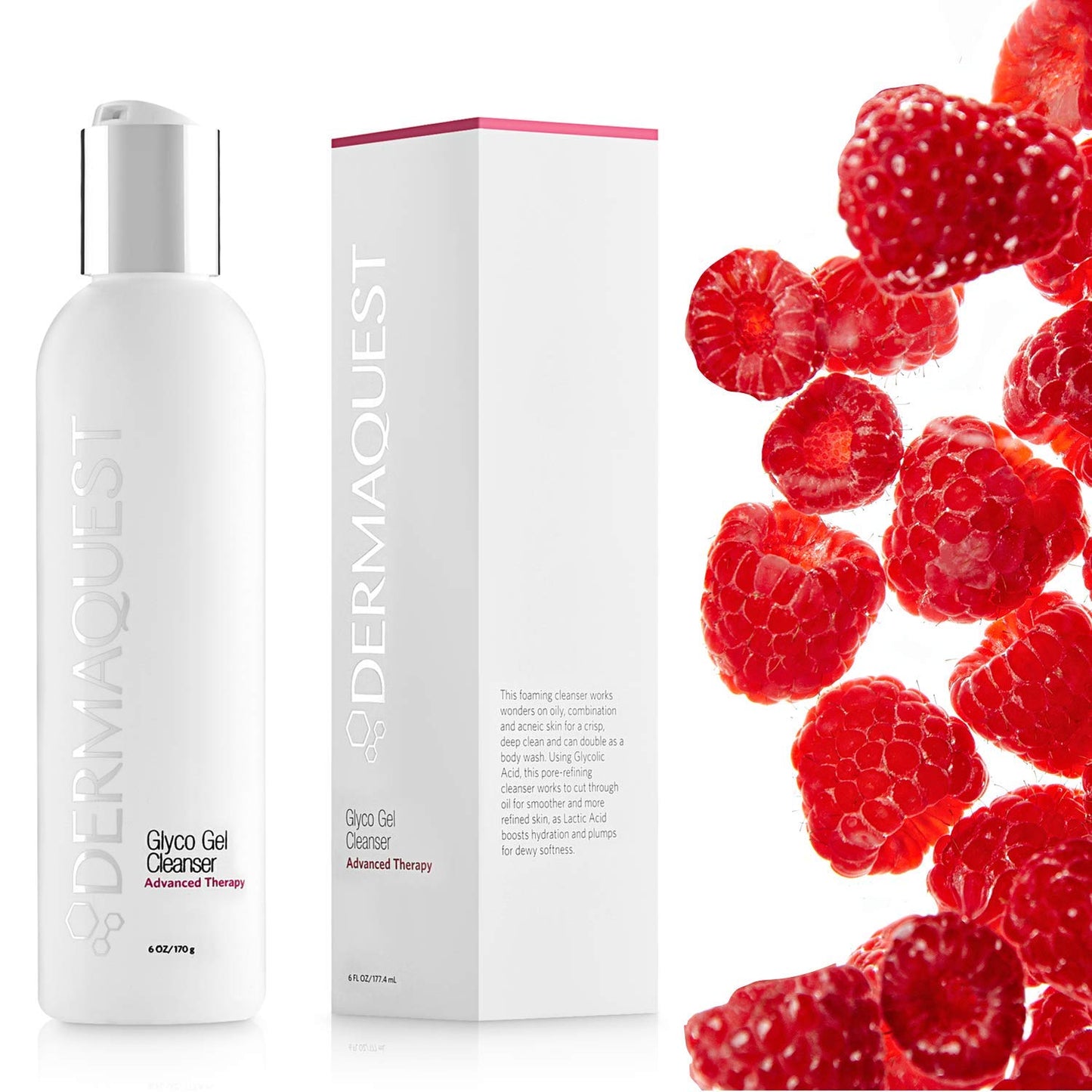 DermaQuest Advanced Therapy Foaming Glyco Gel Based Cleanser with 15% Glycolic Acid & Lactic Acid - Deep Cleansing Daily Face Wash for Oily Skin Beauty & Personal Care DermaQuest
