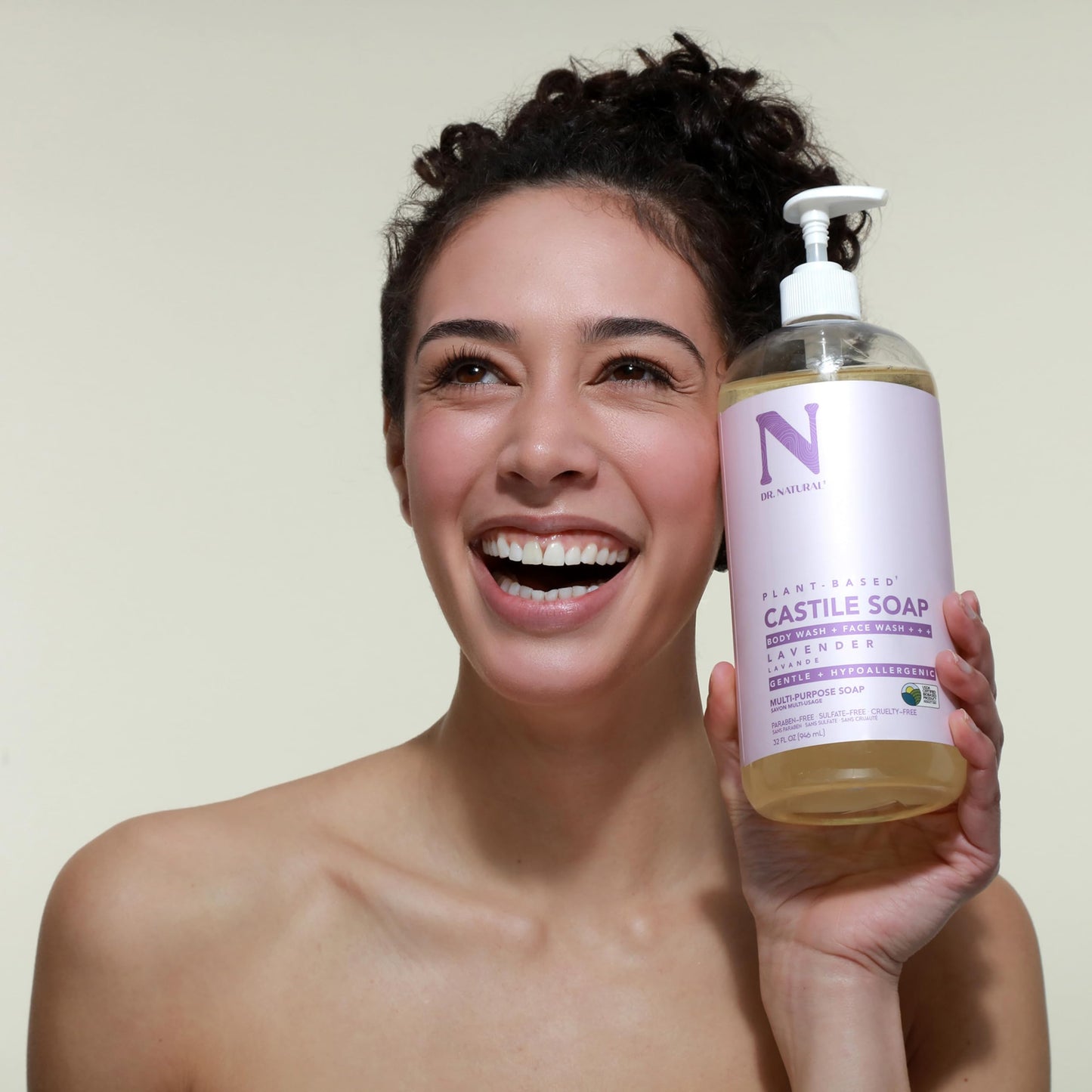 Dr. Natural Castile Liquid Soap, Lavender, 2 pc - Sulfate-Free, Paraben-Free, Cruelty-Free Multi-Purpose Soap with Shea Butter, Coconut Oil, Olive Oil Beauty & Personal Care Dr. Natural