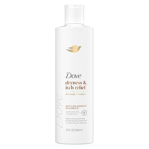 Dove Damage Therapy Derma Shampoo Dryness + Itch for Flaky Scalp with Pyrithione Zinc and Coconut Oil 12 Fl Oz Beauty & Personal Care Dove