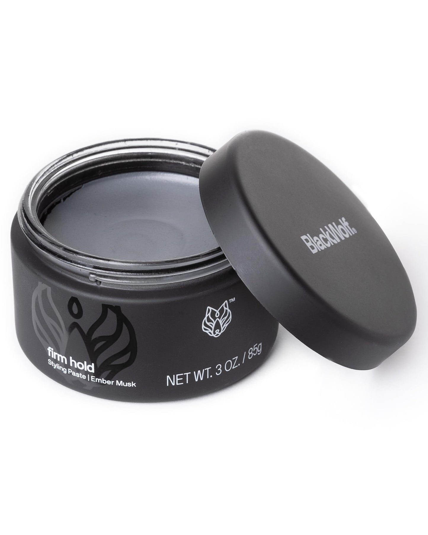 Black Wolf Hair Styling Paste for Men, Firm Hold - Matte Finish, Water Based Hair Styling Product for All Hair Styles & Types - Barber Grade Beauty & Personal Care Black Wolf