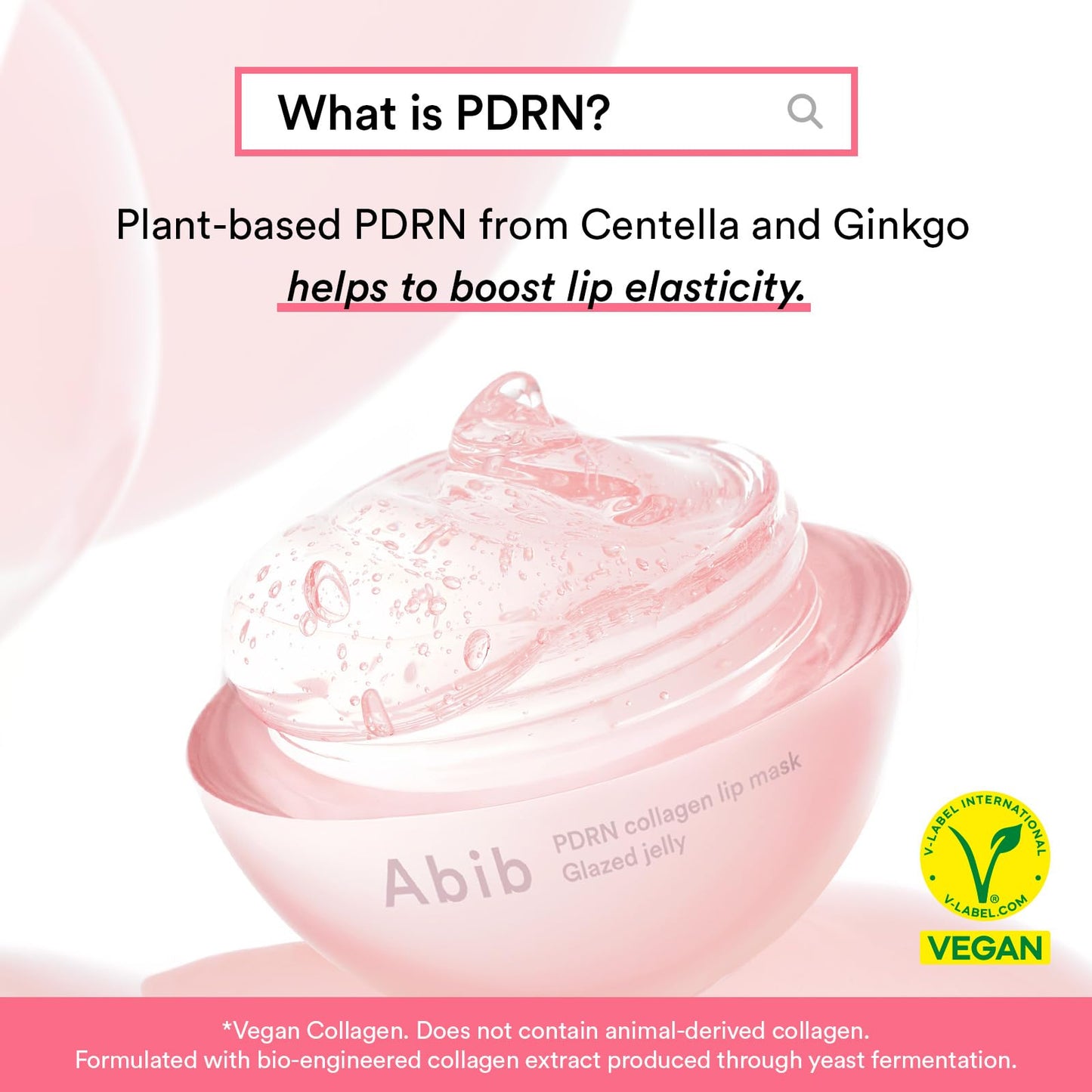 Abib PDRN Vegan Collagen Lip Mask Glazed Jelly 0.38 fl oz - Korean Lip Butter Balm Overnight Sleeping Mask Hydrating Care Moisturizer Treatment Beauty and Personal Care Abib