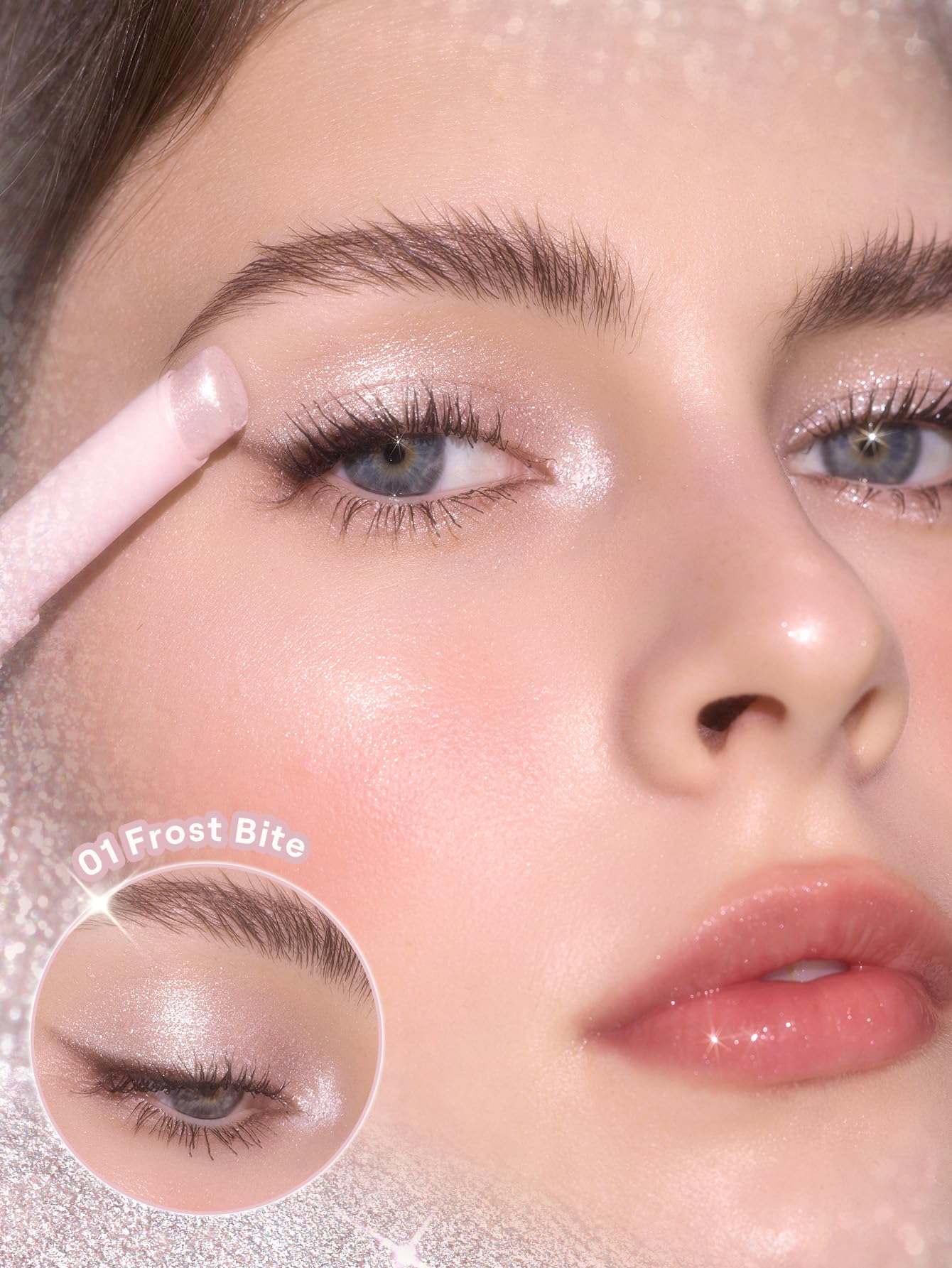 SHEGLAM Crystal Jelly Glaze Stick for Eyeshadow-01 Frost Bite Beauty and Personal Care SHEGLAM
