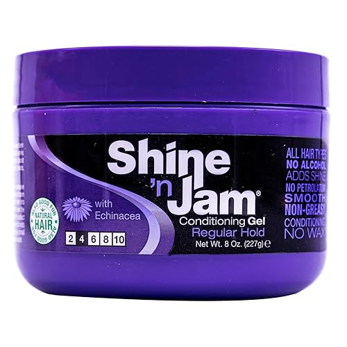 Ampro Shine 'n Jam Conditioning Gel, Regular Hold, 8 oz (Pack of 6) Beauty & Personal Care AmPro