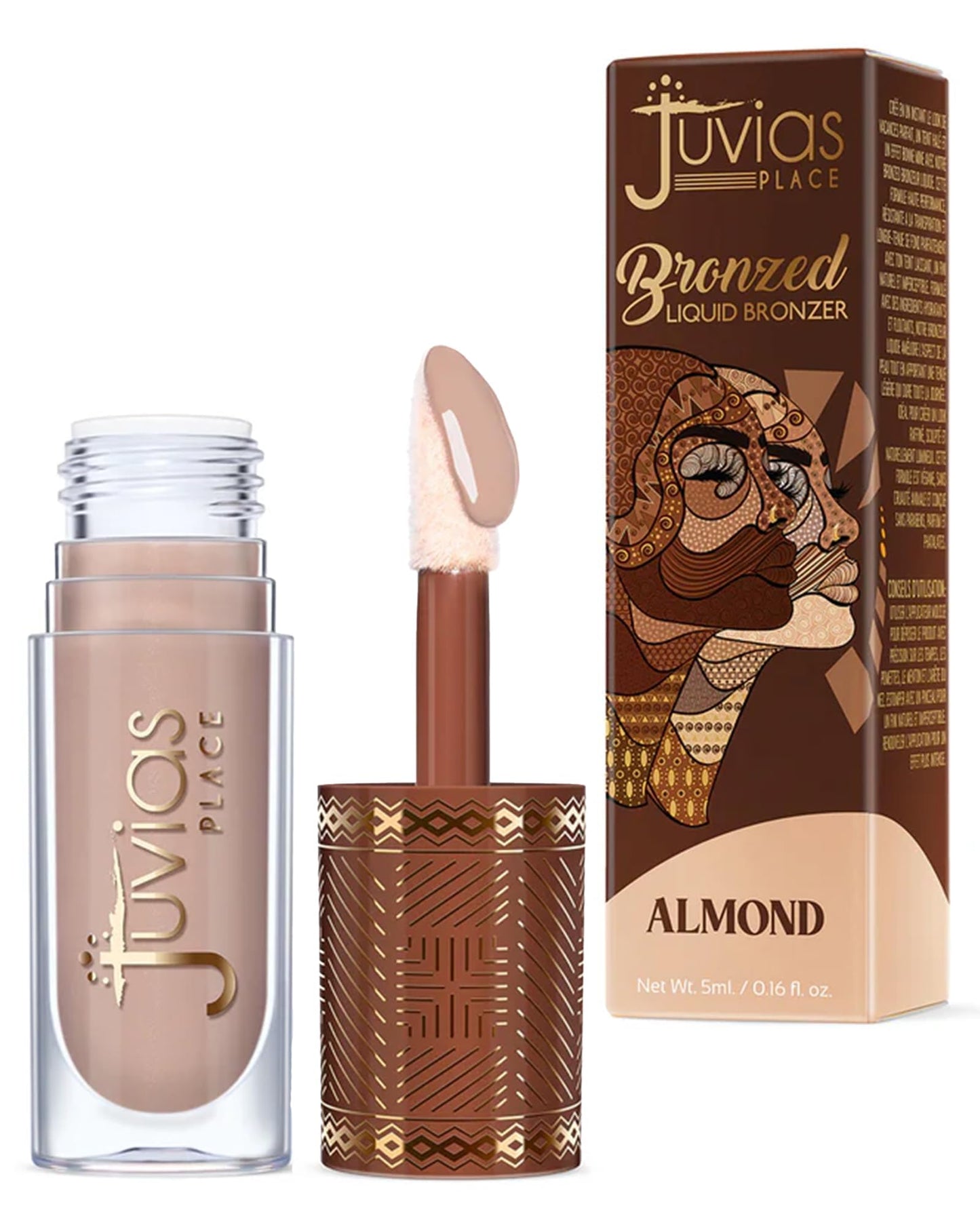 Juvia’s Place Bronzed Liquid Bronzer - Almond - Liquid Bronzer for Face with Silky Blendable Texture - Buildable Coverage for Natural Contour Beauty & Personal Care Juvia's Place