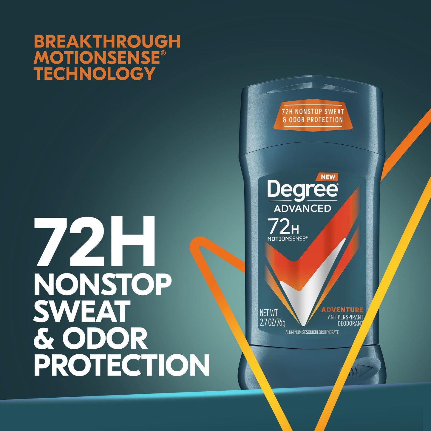 Degree Men Adventure Advanced Protection Antiperspirant Deodorant Stick, 2.7 oz (Pack of 18) Beauty and Personal Care Degree