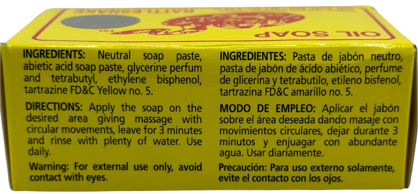 Jabon de aceite de vibora de cascabel (140g) jabon para la cara y todo el cuerpo- Ayuda a eliminar el acne y paño/Rattlesnake soap (4.93 (1) Beauty & Personal Care JABON DE ACEITE VIBORA DE CASCABEL