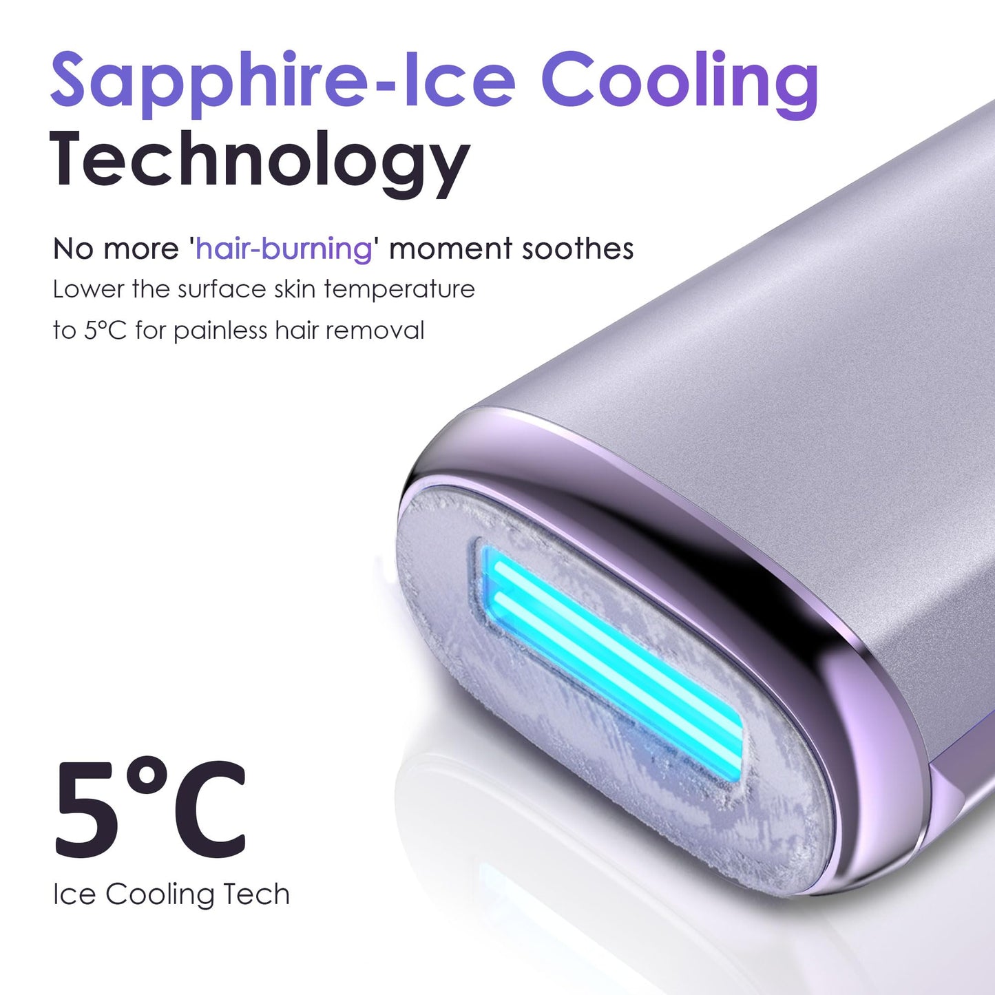 Neubutyan IPL Laser Hair Removal Device for Women & Men, 25J Sapphire Ice Cooling for Nearly Painless Hair Removal, Visible Hair Reduction in 2 Weeks Beauty and Personal Care Neubutyan