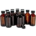 Vivaplex, 12, Amber, 2 oz Glass Bottles, with Lids Beauty & Personal Care Vivaplex