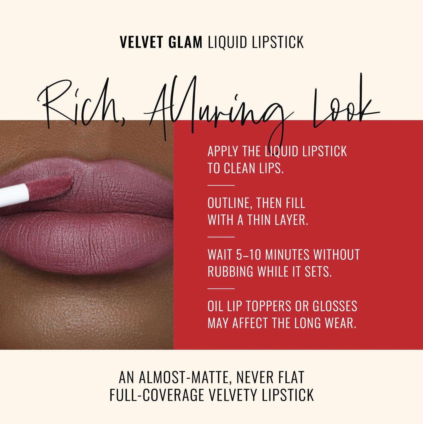 Runway Rogue Velvet Glam Liquid Lipstick, Almost-Matte Rose-Plum Lipstick, ‘On Stage’ Beauty & Personal Care Runway Rogue
