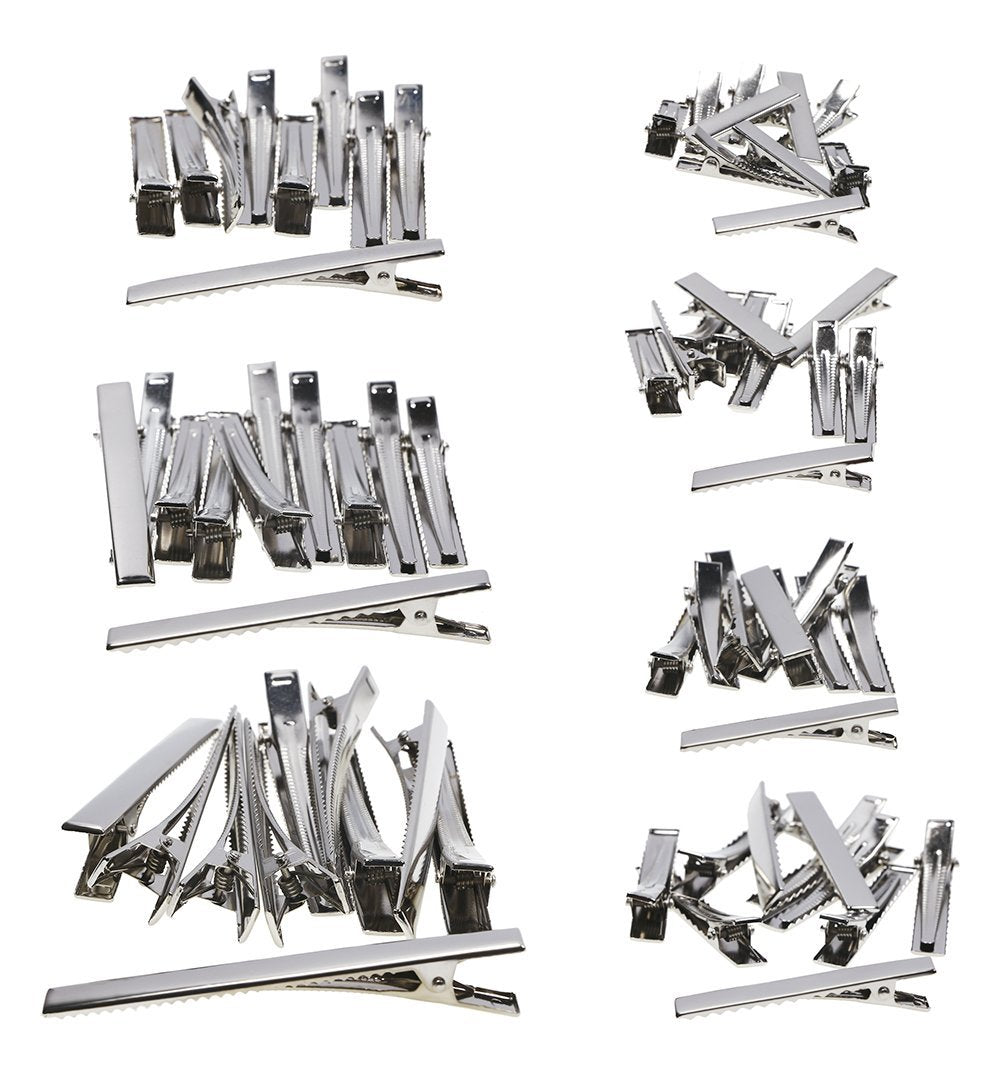 Shapenty 7 Sizes Metal Hair Clips Alligator Teeth Prongs Hair Clips Hairpins Clamps Holders for Women Girl Hair Bow Accessories Making Hair Salon DIY Beauty & Personal Care Shapenty