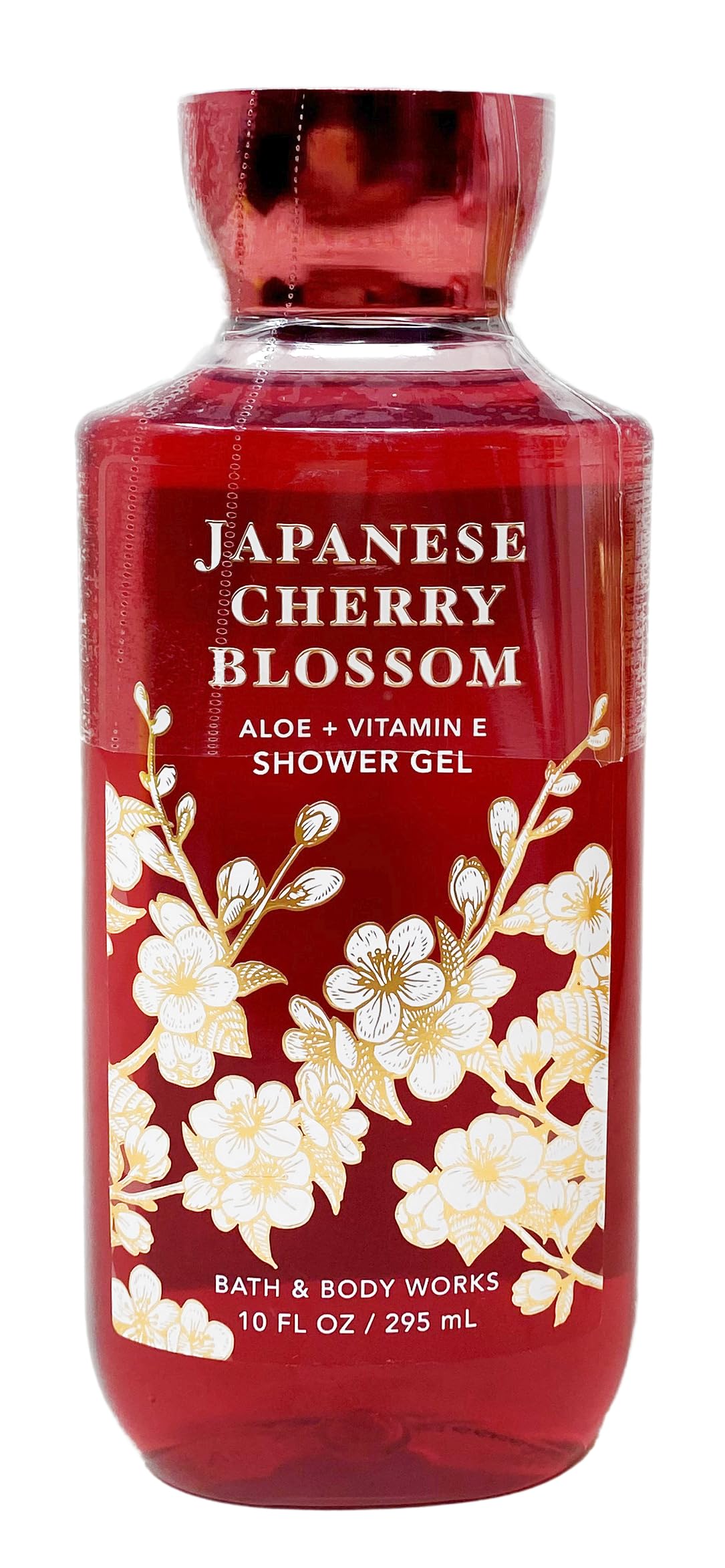 Bath & Body Works Japanese Cherry Blossom - Gold Woven Basket 5 Piece Gift Set - Fine Fragrance Mist, Body Cream, Shower Gel, Body Lotion and Bath Beauty and Personal Care Bath & Body Works
