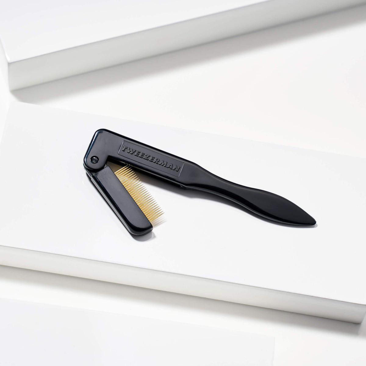 Tweezerman Folding iLashComb Black
