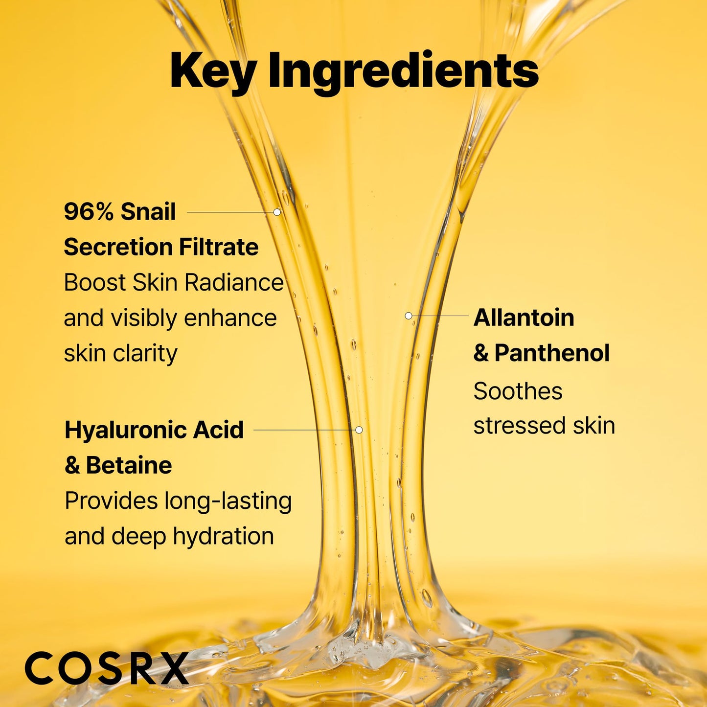 COSRX Snail Mucin 96% Repairing Serum, Hydrating Serum for Face with Snail Secretion Filtrate for Dull Skin & Fine Lines, 100ml, Korean Skin Care Beauty & Personal Care COSRX