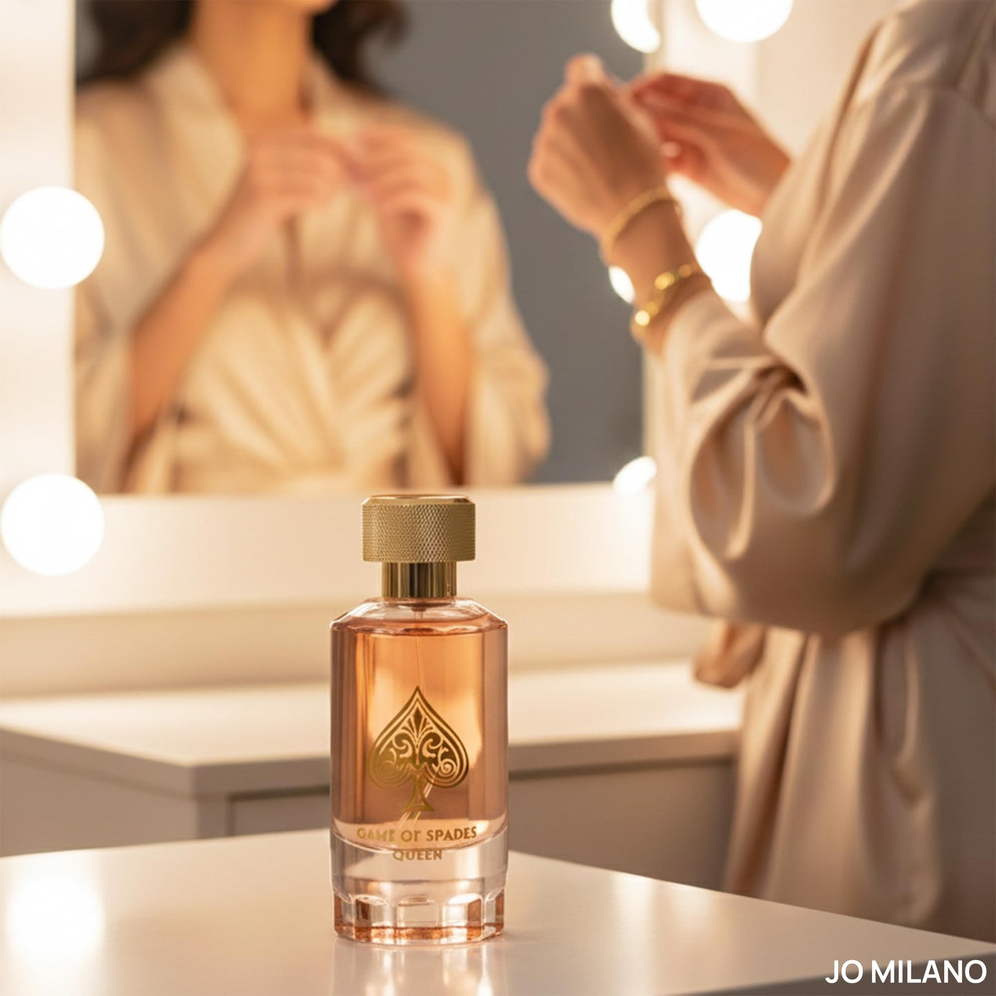 Jo Milano Game of Spades Queen Parfum Spray | 3.4 oz (100ml) | Amber, Rose, Floral, Oud, Musk Scent | Long Lasting Fragrance for Women Beauty & Personal Care Jo Milano