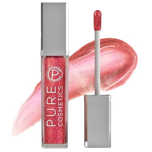 Pure Illumination Light-Up Lip Gloss with LED-Lit Applicator Brush + Side Mirror, Jojoba Oil, & Vitamin E - Interstellar Sheer Tint Beauty & Personal Care Pure Cosmetics