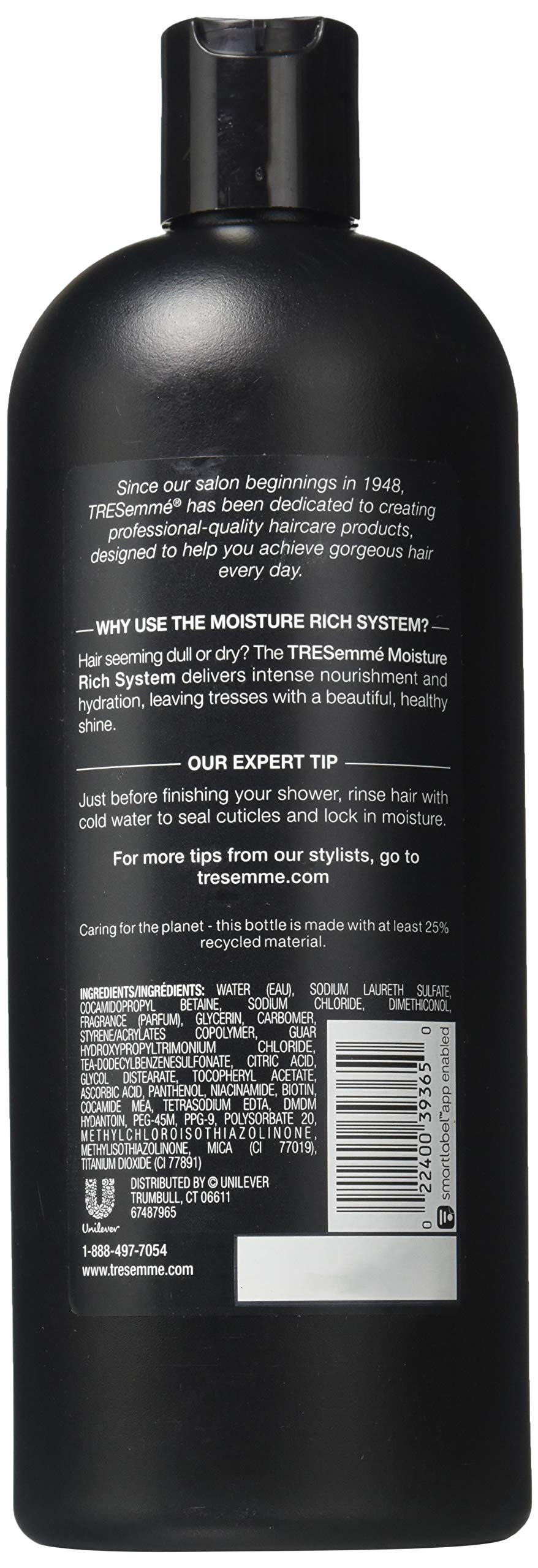 Tresemme Shampoo Moisture Rich 28 Ounce (828ml) (6 Pack)