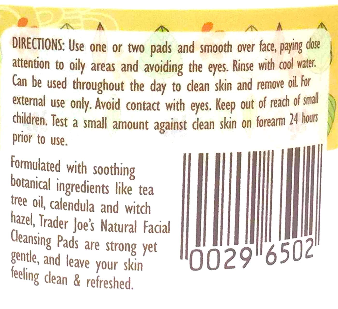 2 Pack Trader Joes Spa Natural Facial Cleansing Pads with Tea Tree Oil Beauty & Personal Care Turundi
