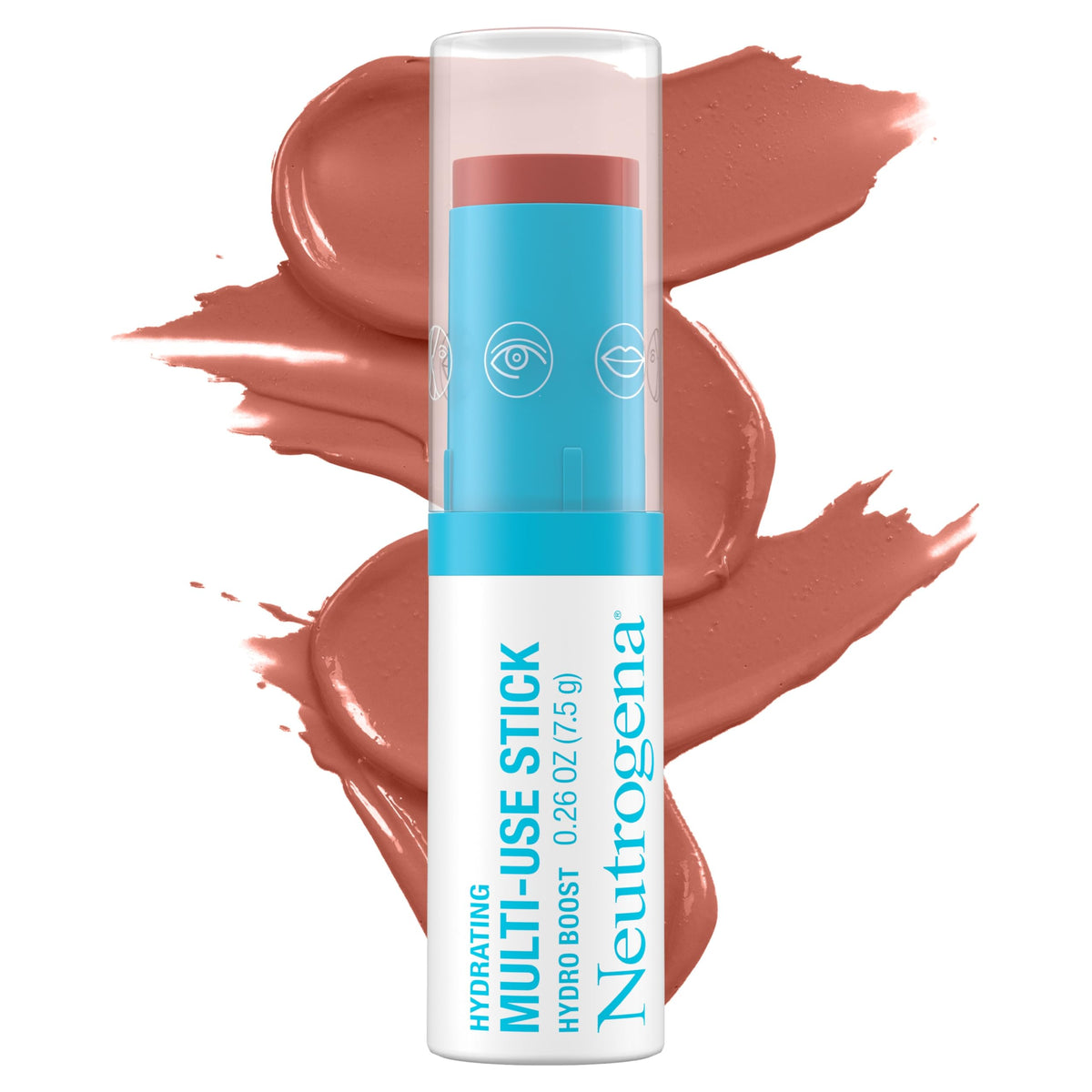 Neutrogena Hydro Boost Hydrating Multi-Use Makeup Stick with Hyaluronic Acid, Gentle Multi-Use Colored Makeup Balm to Brighten Lips, Cheeks & Eyes Beauty & Personal Care Neutrogena