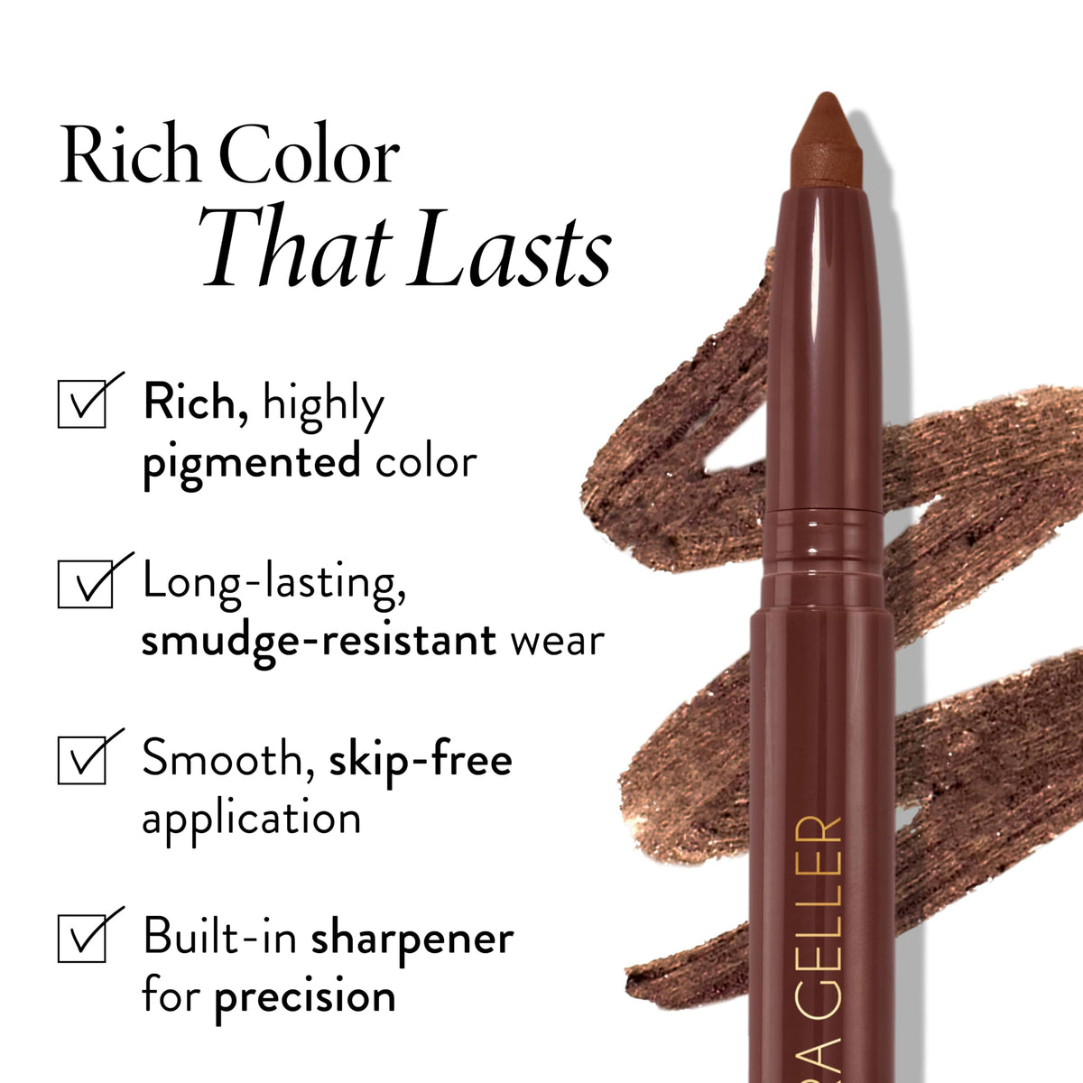 LAURA GELLER Kajal Longwear Kohl Eyeliner Pencil - Deep Black