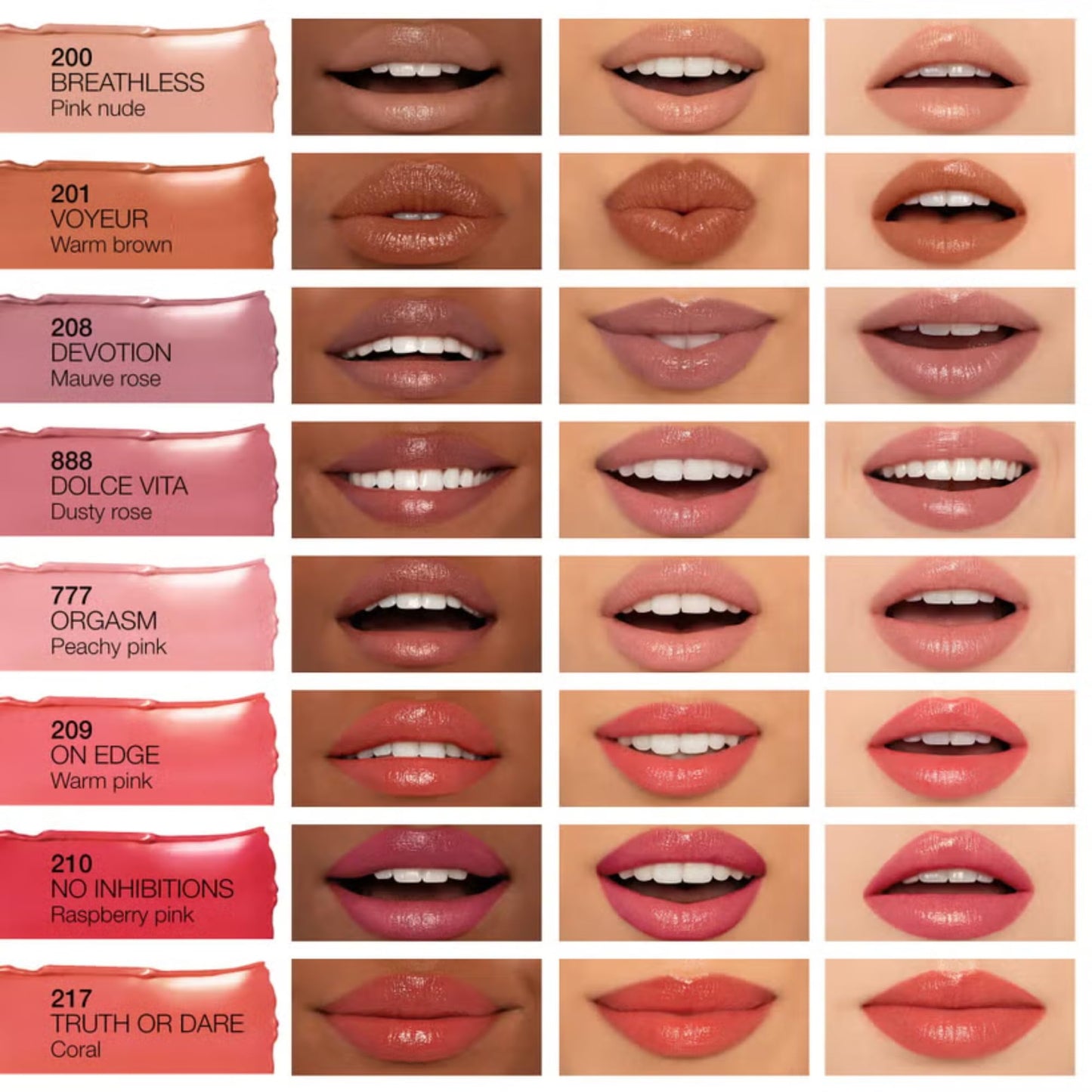 NARS Afterglow Sensual Shine Lipstick - Voyeur 201 Beauty & Personal Care NARS