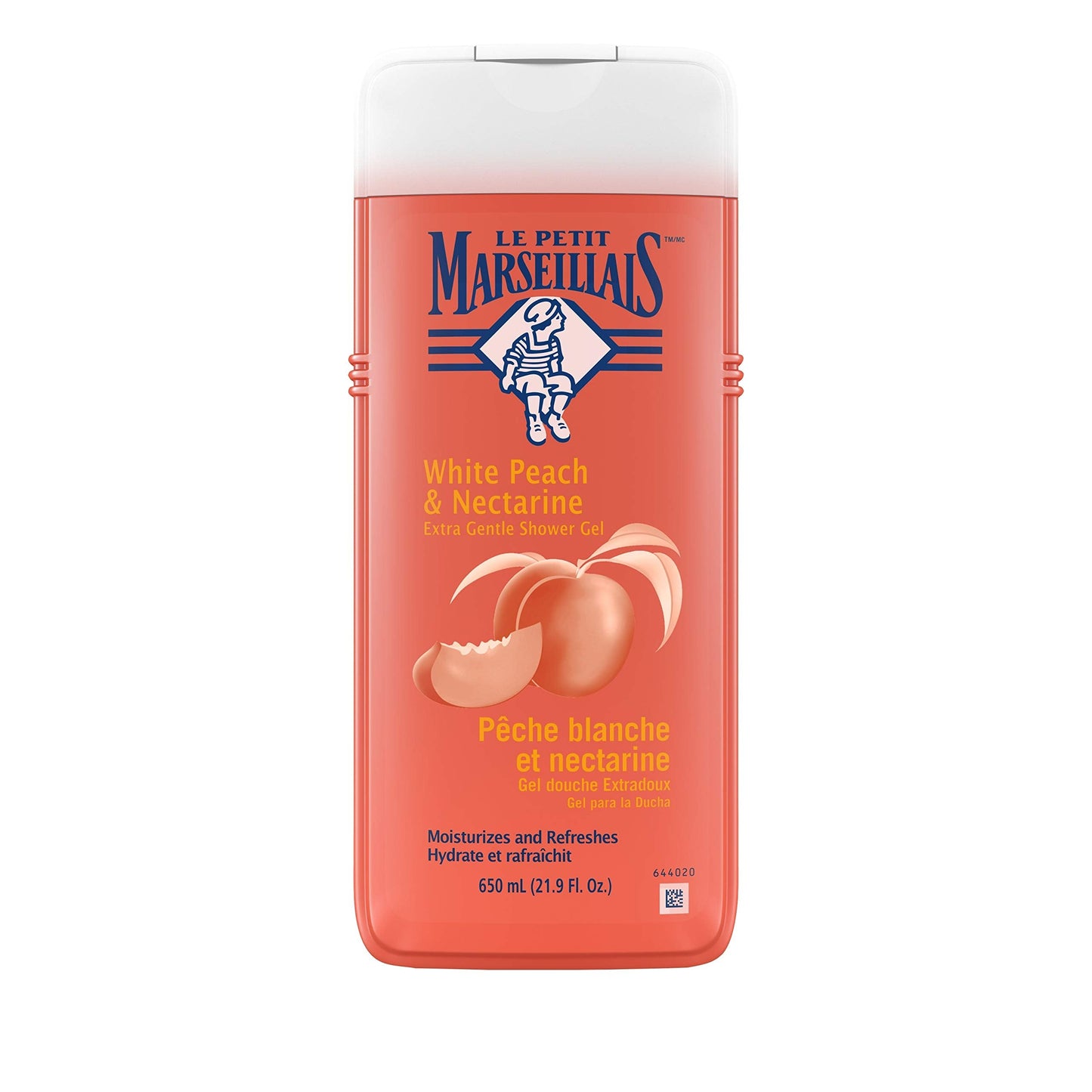 Le Petit Marseillais Extra Gentle Shower Gel with White Peach & Nectarine, Moisturizing & Nourishing French Body Wash pH Neutral for Skin, 21.9 fl. oz Beauty & Personal Care Le Petit Marseillais