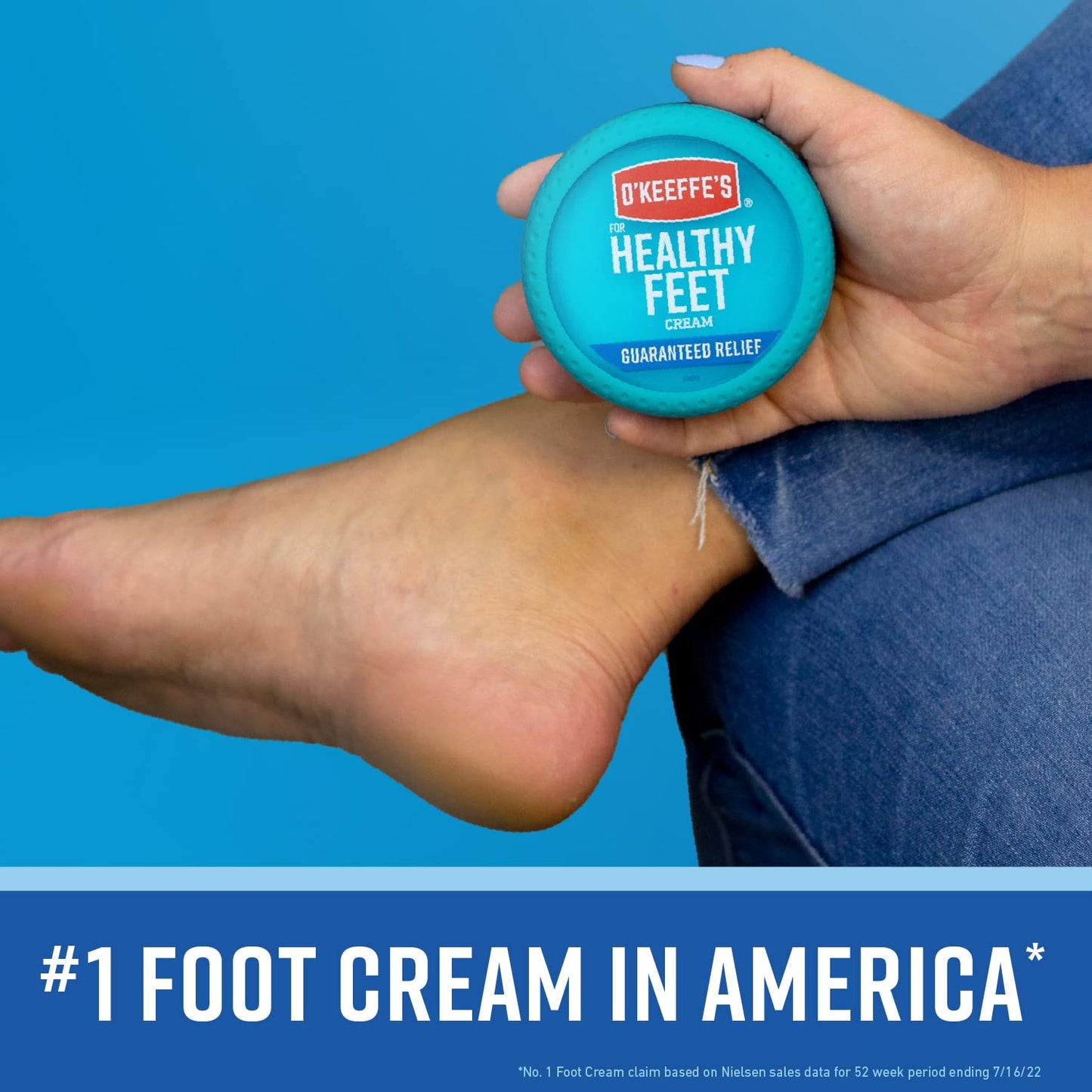 O'Keeffe's for Healthy Feet Foot Cream; Guaranteed Relief for Extremely Dry; Cracked Feet; Instantly Boosts Moisture Levels; 3.2 Ounce Jar; (Pack Beauty & Personal Care O'Keeffe's