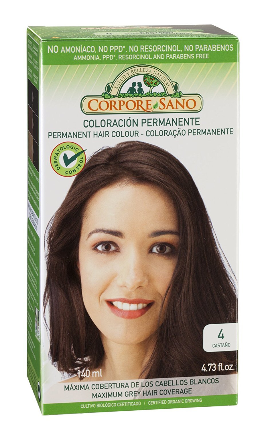 Corpore Sano Permanent Hair Colour-Does Not Contain: PPD, AMMONIA, RESORCINOL, PARABENS.Same as Naturvital (~ 4 Chestnut) Beauty & Personal Care Corpore Sano