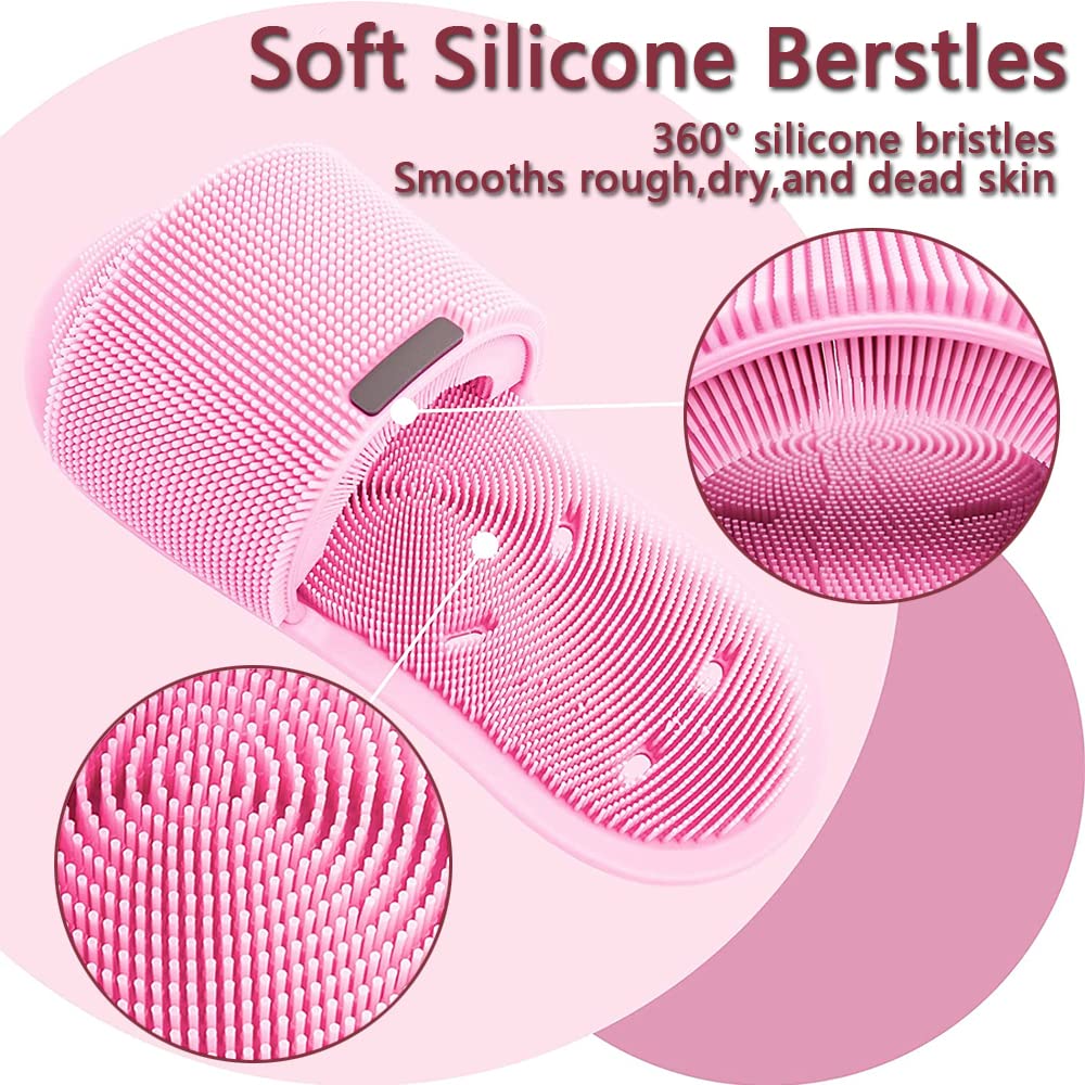 Ygapuzi Shower Foot Scrubber - Soft Silicone Cleaner With Non-Slip Suction Cups, Exfoliating Dead Skin Massager Slipper to Improve Circulation Beauty and Personal Care Ygapuzi