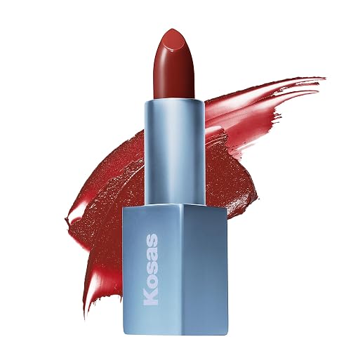 Kosas Weightless Lip Color Nourishing Satin Lipstick - High Impact Lip Color with Clean Formula - Comfy Feel & Soft Finish - Deep Talks Beauty & Personal Care Kosas