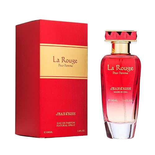 Jean Rish La Rouge Perfume for Women Eau De Parfum, Long-Lasting Luxury Fragrance, Made In USA - Bergamot, Jasmine, Cedar, Vanilla, Sandalwood Scent Beauty & Personal Care Jean Rish