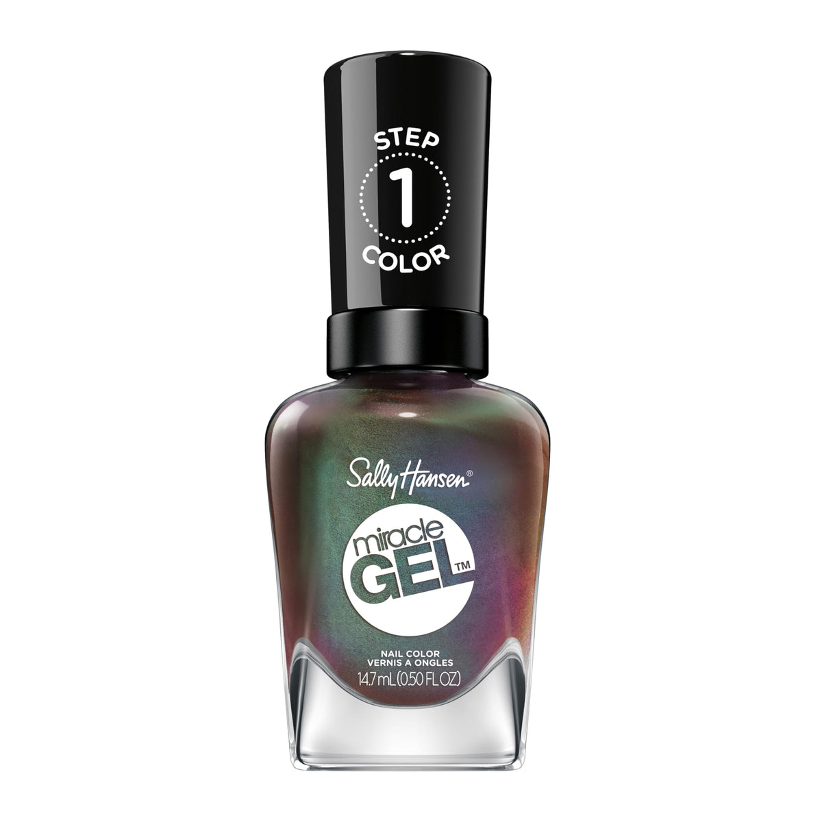 Sally Hansen Miracle Gel Salon Quality Nail Polish | Gel-Like Formula, Two-Step System, No UV Light Needed, Long Lasting | Opaque, Metallic | 841