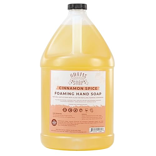 Adams Handmade Soap Liquid Foaming Soap 1 Gal - Cinnamon Spice Beauty & Personal Care Adams Handmade Soap