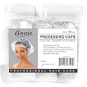 ANNIE Extra Large Processing Caps - Clear Disposable Hair Treatment Caps for Coloring, Perming, Conditioning & Showering - 100-Count XL 21? Diameter Beauty & Personal Care Annie