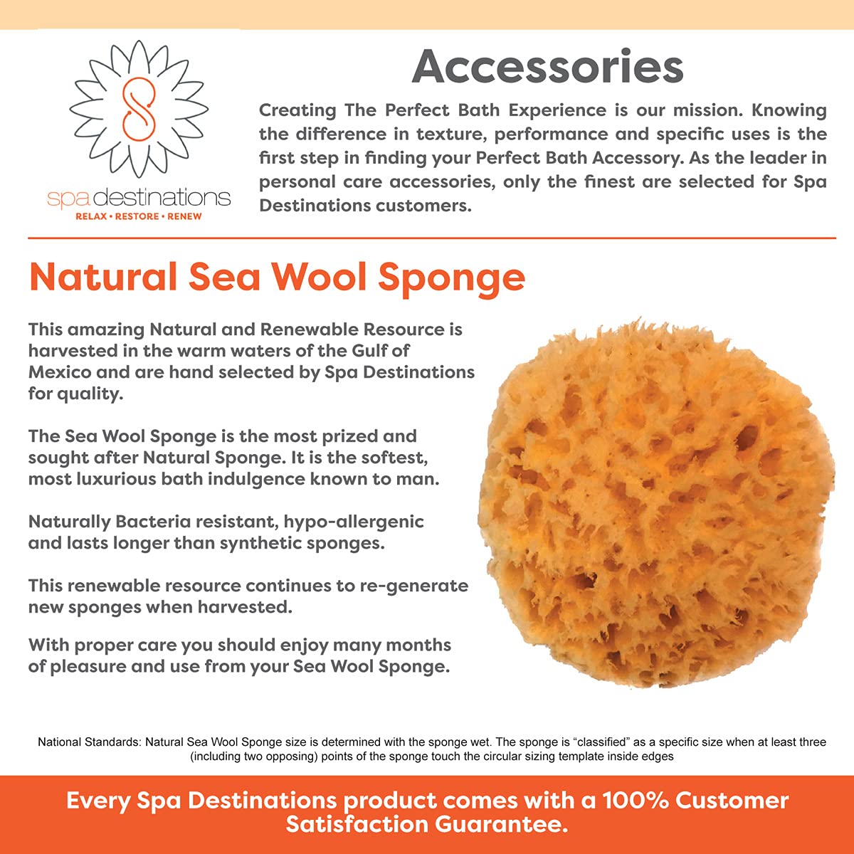 Facial Sea Wool Sponge 2-3" (3) Pack by Spa Destinations Beauty and Personal Care Spa Destinations