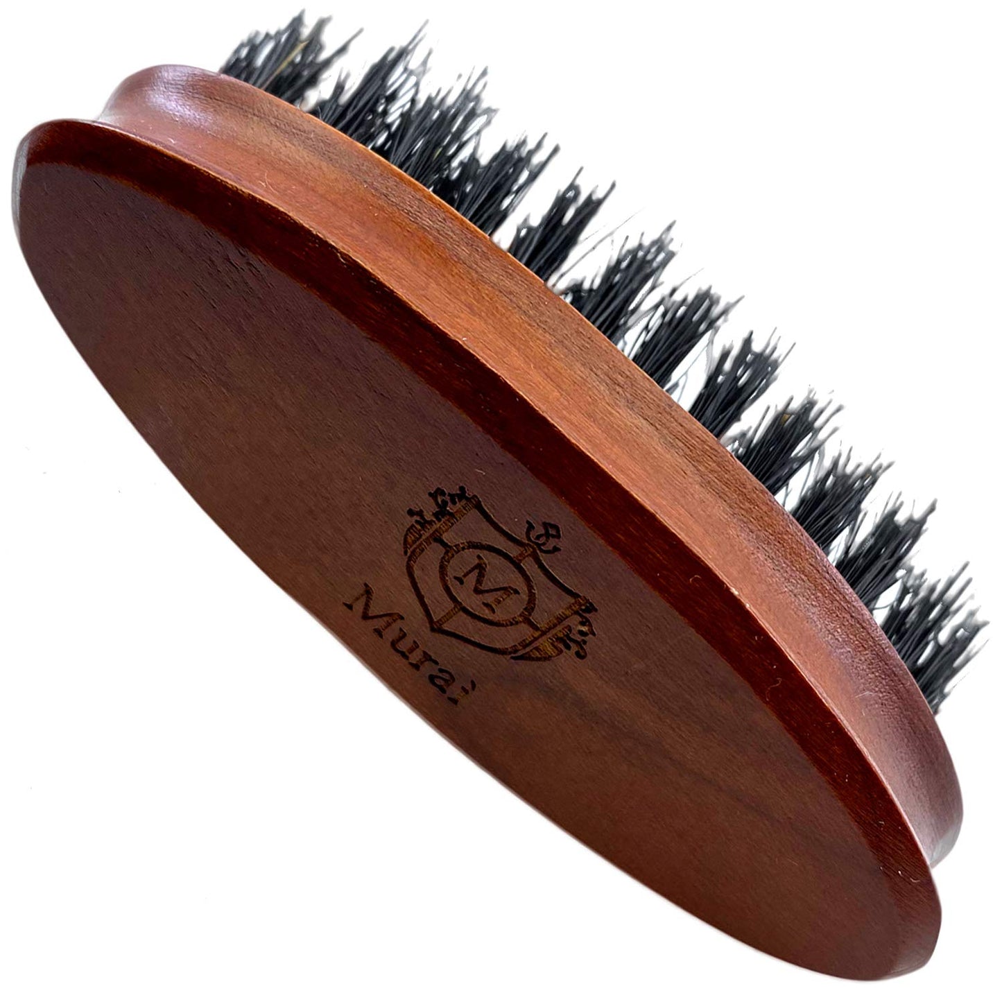 Murai by Giorgio GM4S Soft Boar Bristle Beard Brush - Travel Brush for Beard Care from the Murai Beard Kit for Men - The Refined Boar Bristle Brush Beauty and Personal Care GIORGIO