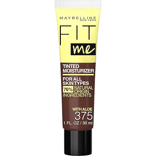 Maybelline Fit Me Tinted Moisturizer, Natural Coverage, Face Makeup, 375, 1 Count Beauty & Personal Care MAYBELLINE