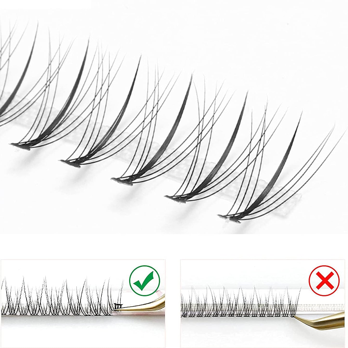 IECILI Individual Lashes Natural Lash Clusters 240pcs 8-14mm Mixed Pack /12 Roots/C Curl /0.07mm Thickness/Faux Mink Diy Lash Extensions (C Curl Beauty & Personal Care IECILI