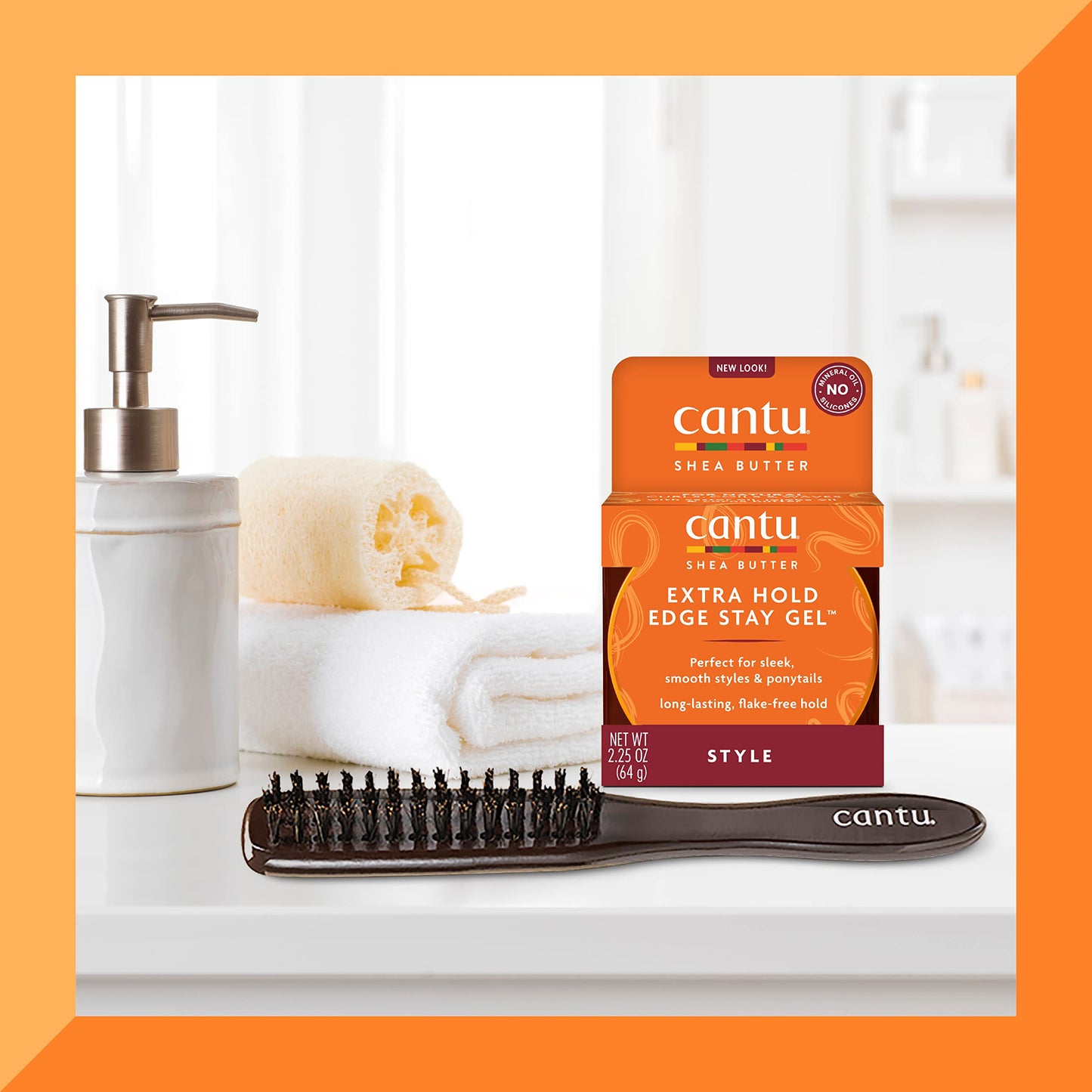 Cantu Hair Accessories Updo Natural Bristle Brush Beauty & Personal Care Cantu