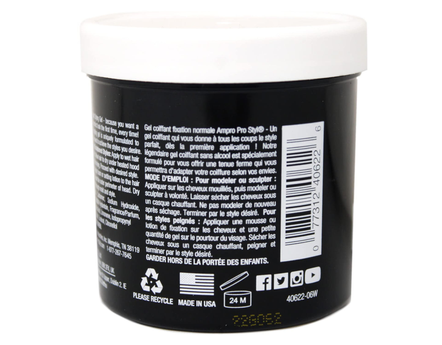 Product Of Ampro Protein Styling Gel - 1 count 6 oz Jar Beauty & Personal Care Product Of Ampro