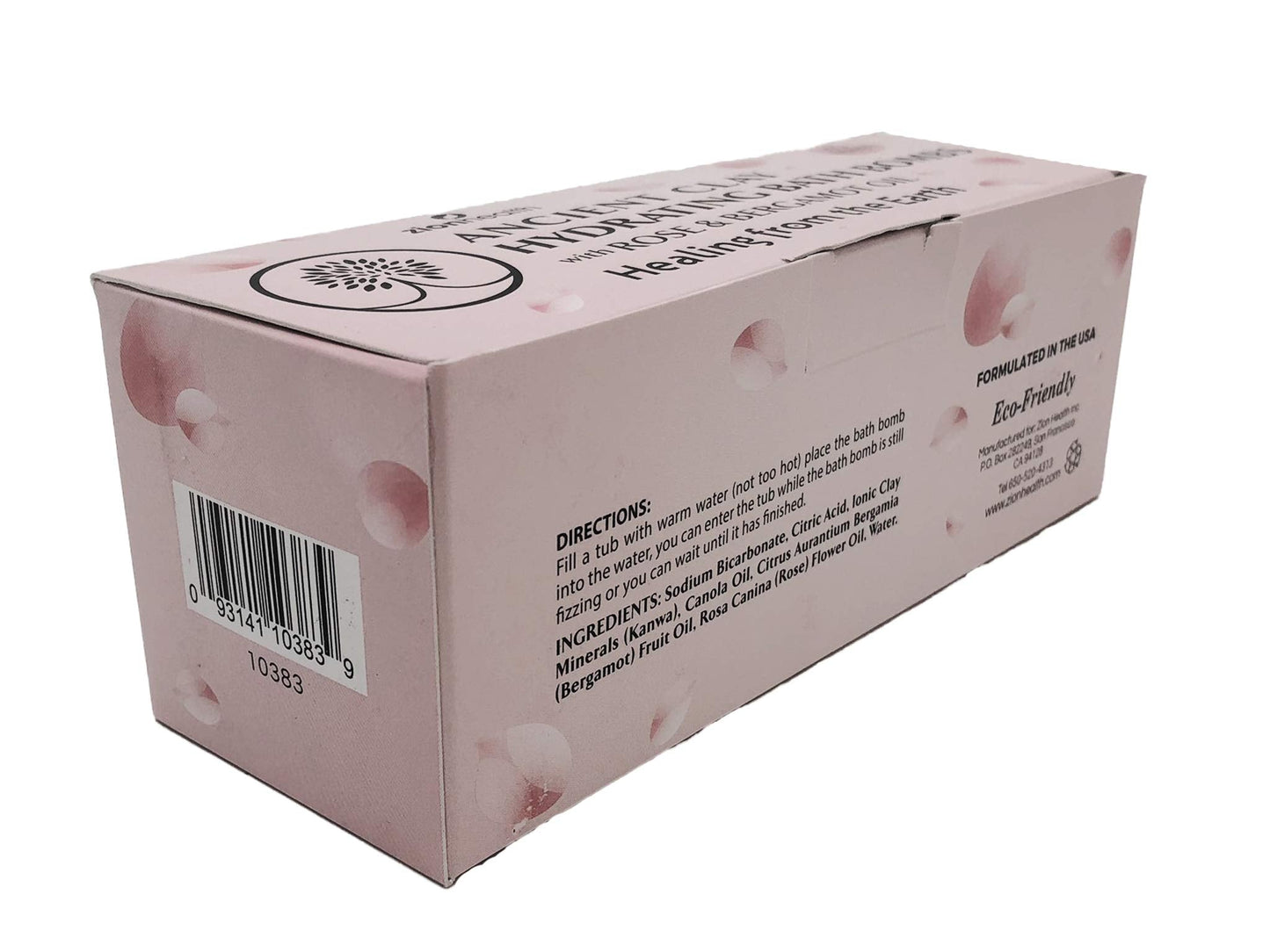 Bergamot Rose Hydrating Bath Bombs Zion Health 3 ct Bomb Beauty & Personal Care Zion Health