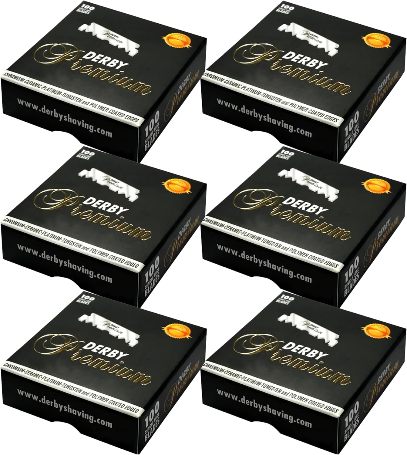 600 "Derby Premium" Single Edge Razor Blades for straight razor Beauty and Personal Care Derby