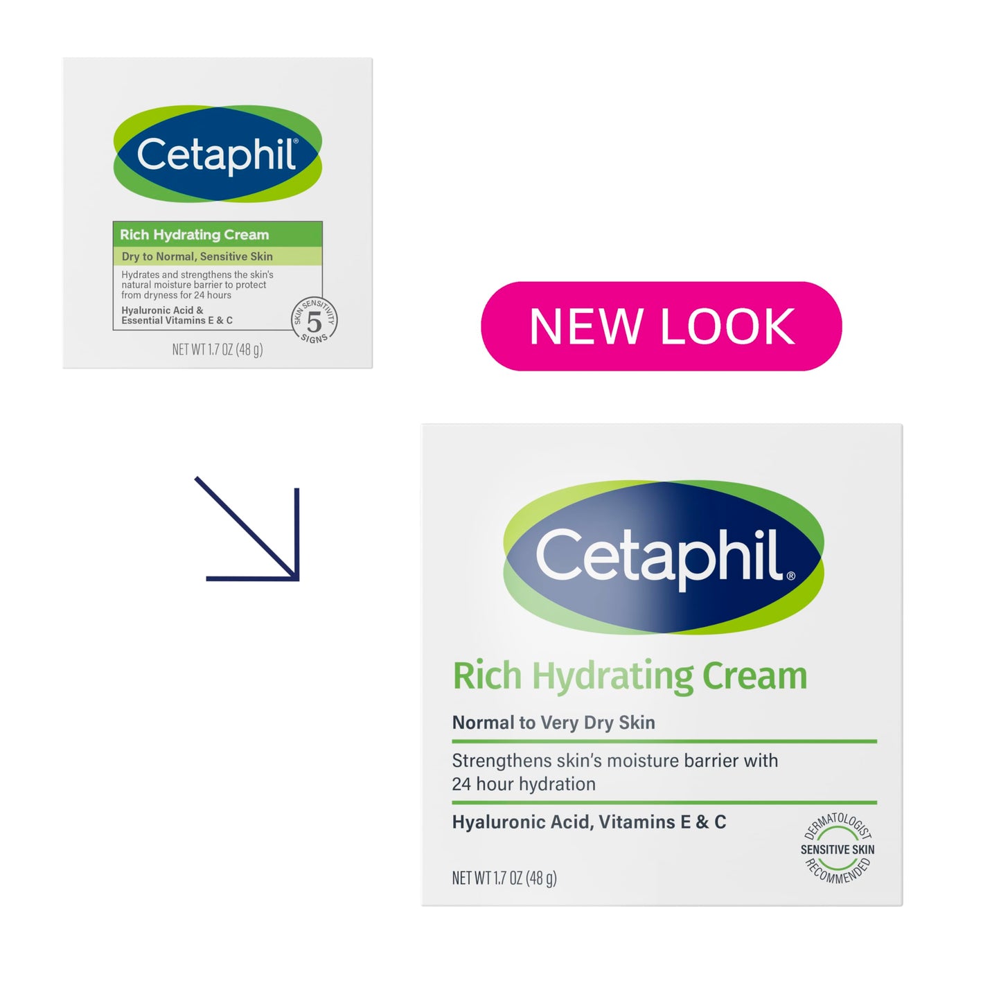 CETAPHIL Rich Hydrating Night Cream For Face, With Hyaluronic Acid, 1.7 oz, Moisturizing Cream For Dry To Very Dry Skin, No Added Fragrance Beauty & Personal Care Cetaphil