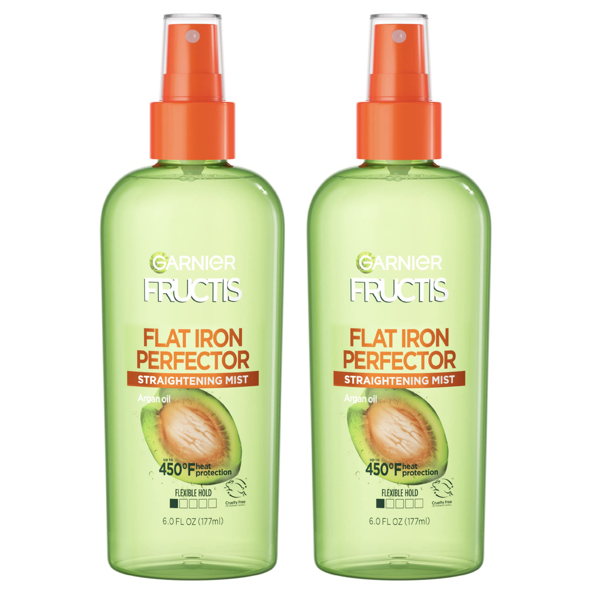 Garnier Hair Care Fructis Style Flat Iron Perfector Straightening Mist Sleek, 2 Count